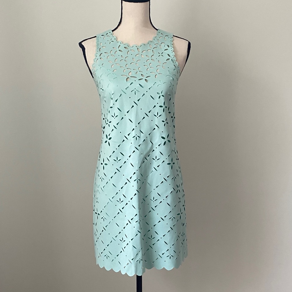 J. Crew Blue Sleeveless Shift Dress